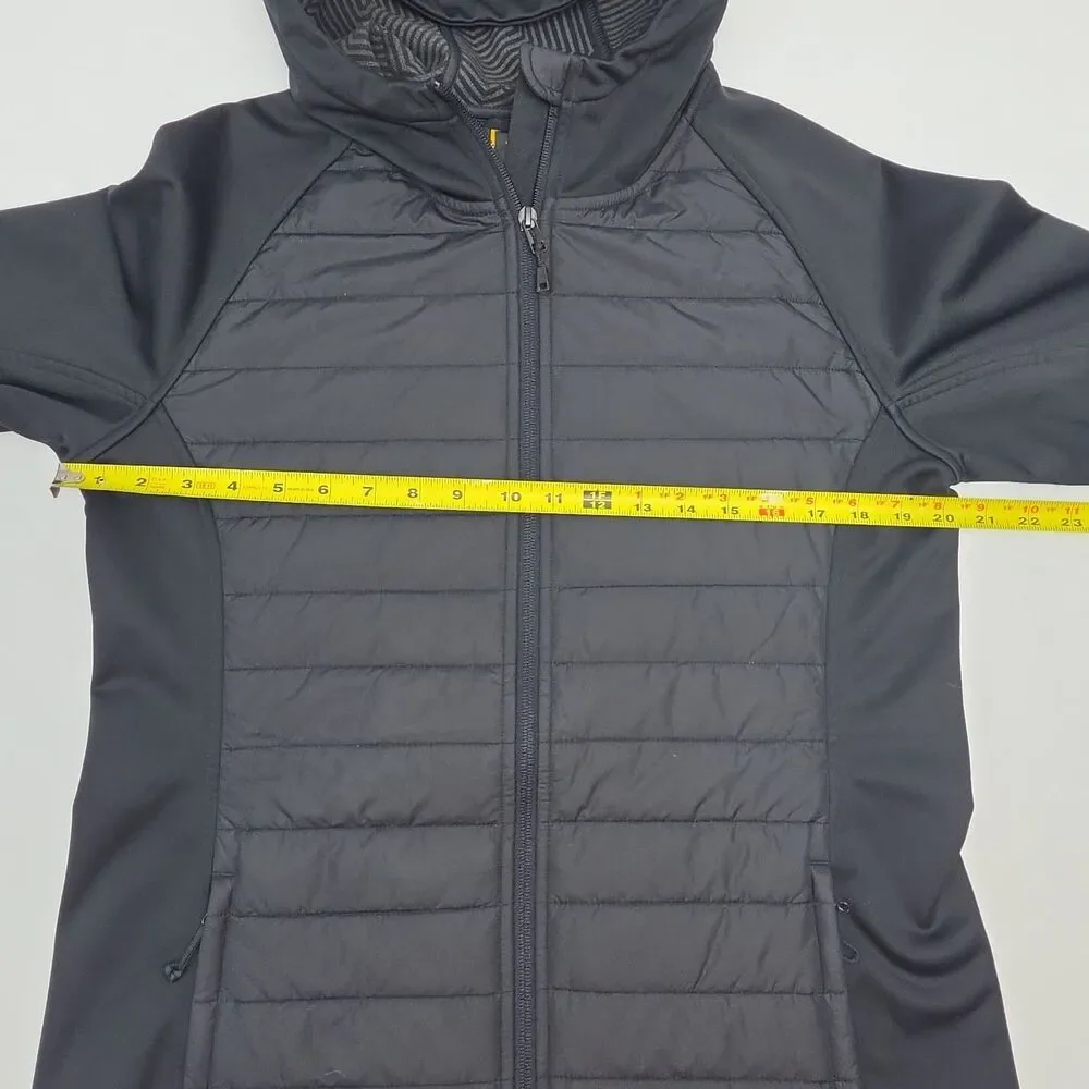 Under Armour Jacket Storm Black Primaloft Hoodie Men Sz Medium Zip Quilted Coat